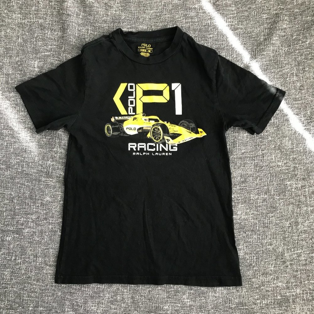 Ralph Laurent Boys Black T-Shirt Size 10-12